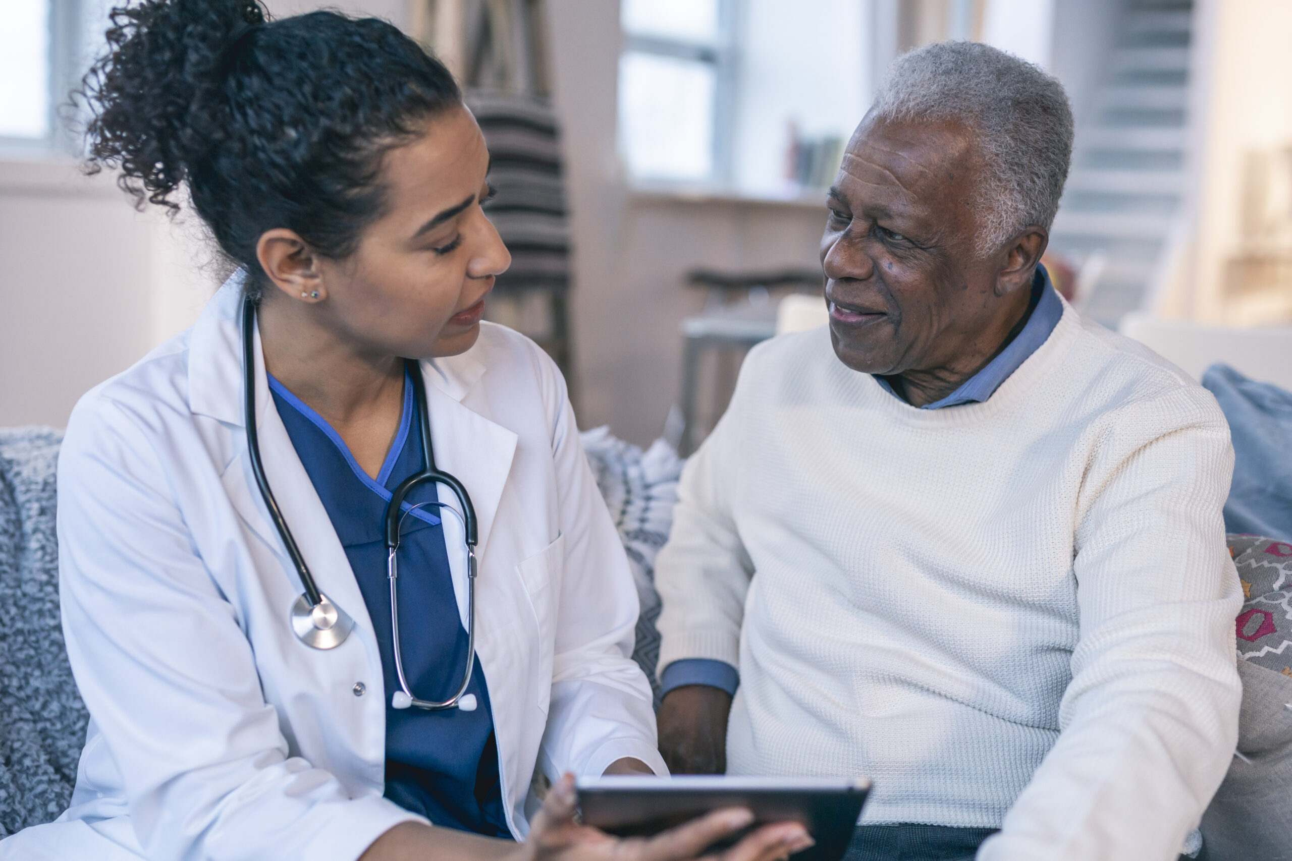 Physician making house call